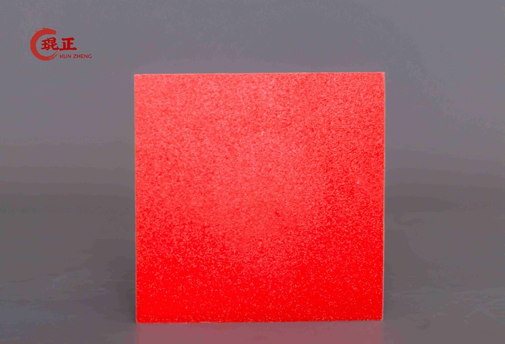 紅色皮紋聚乙烯板